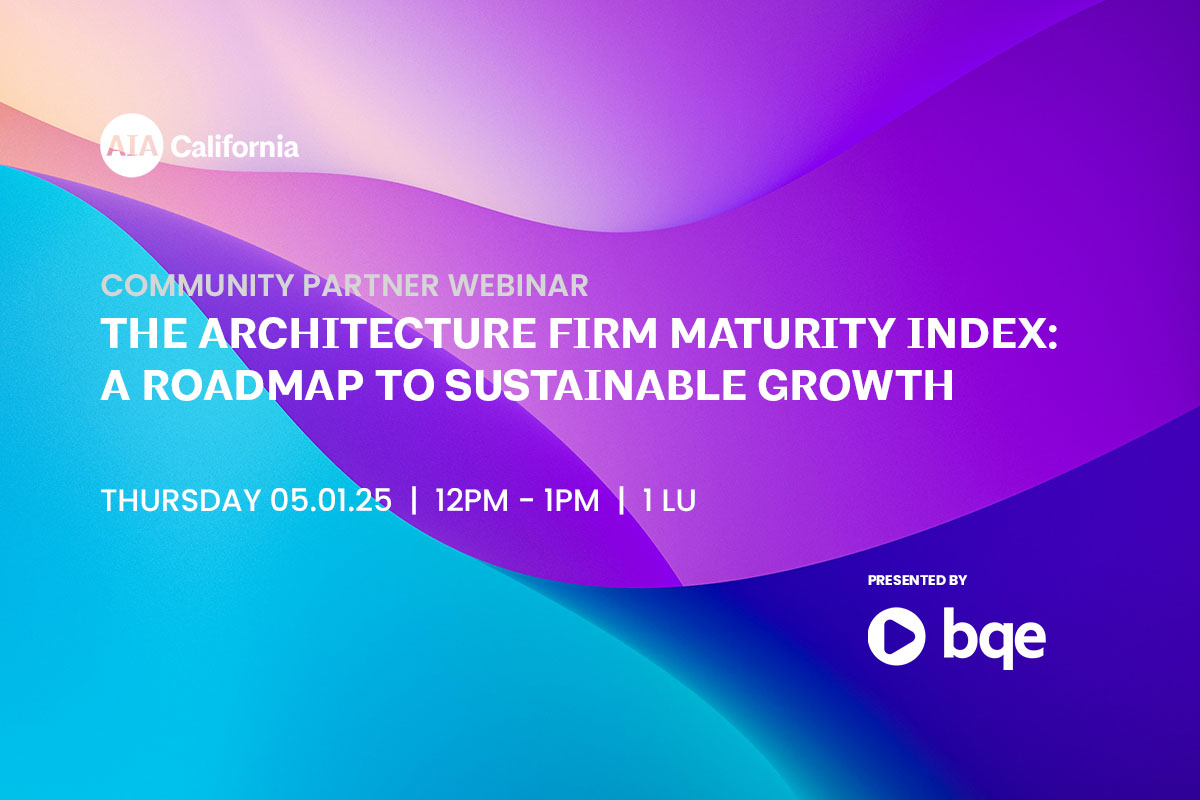 Community Partner Webinar Architecture Firm Maturity Index x