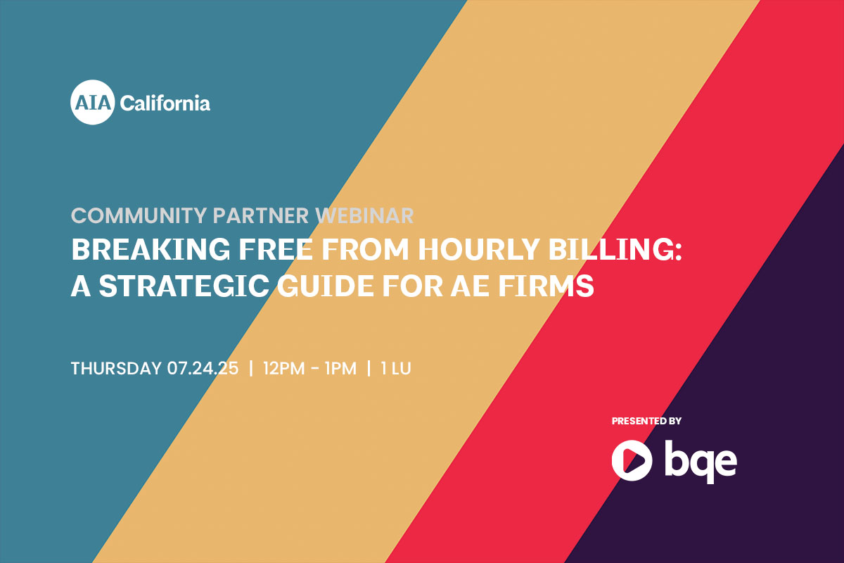 Community Partner Webinar Breaking Free from Hourly Billing A Strategic Guide for AE Firms x